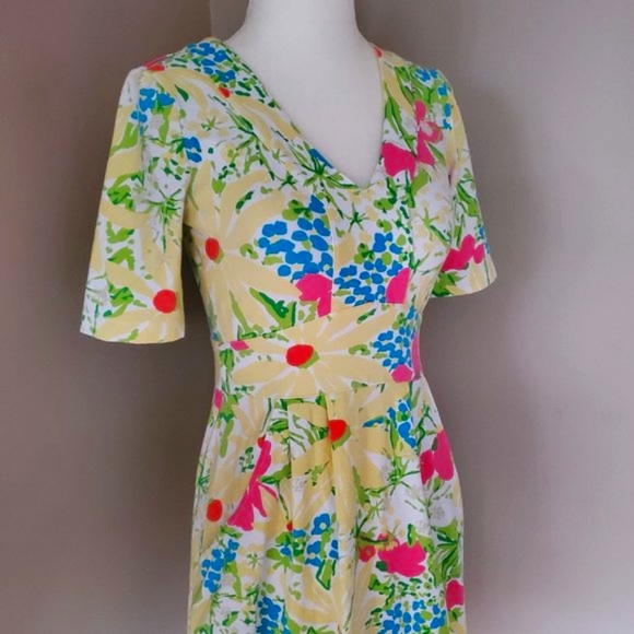 Lilly Pulitzer Dress in Blue Eyed Girl Print Size XS - Picture 6 of 16